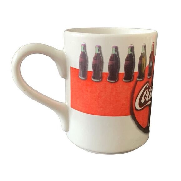 Vintage Coca-Cola 1997 Always Refreshing Collectible Logo Bottle Mug HTF - Picture 6 of 10